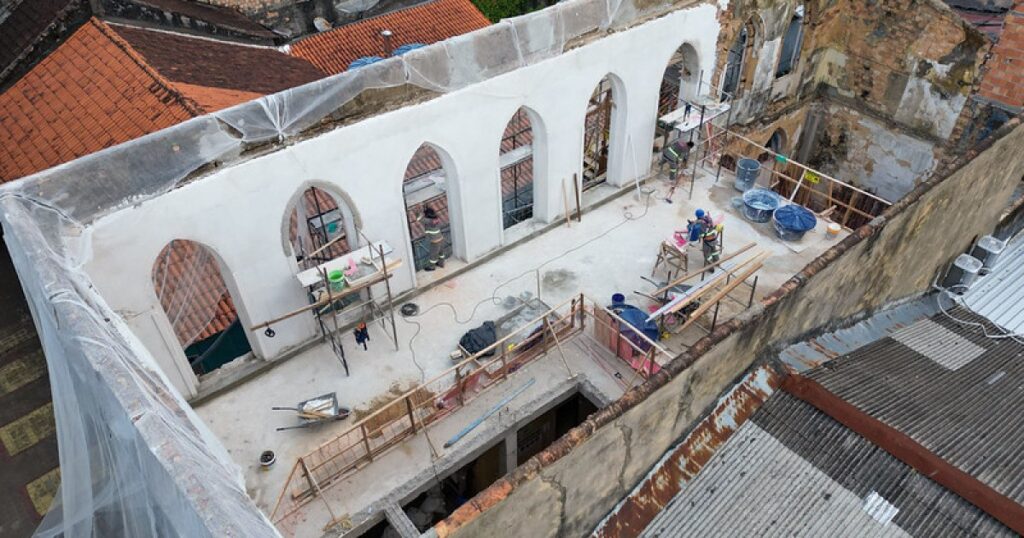 Restauro do Casarão de São Vicente prepara imóvel histórico para novas atividades em Manaus
